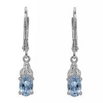 Blue Topaz Sterling Silver Earrings 202//202